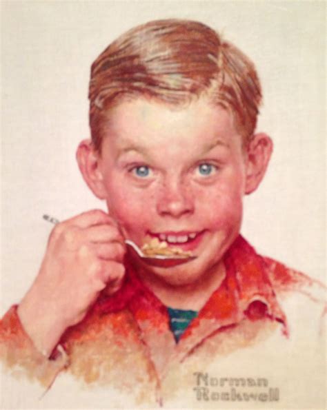 Norman Rockwell 1894 1978 Freckles Kellogg Company
