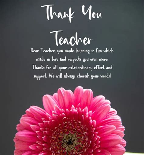 Collection 100 Thank You Teacher Messages And Quotes What To Write In A Teacher Th
