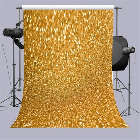 Gold Glitter Sequin Spot Photography Background Vinyl Birthday Party