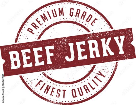 Vintage Beef Jerky Product Label Stock Vector Adobe Stock