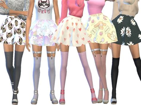 17 Adorable And Cute Skater Skirts Found In Tsr Category Sims 4