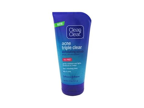 Clean And Clear Acne Triple Clear Scrub Exfoliating 5 Ounce Oil Free