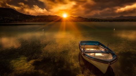 Sunrise Over The Lake Wallpapers Wallpaper Cave