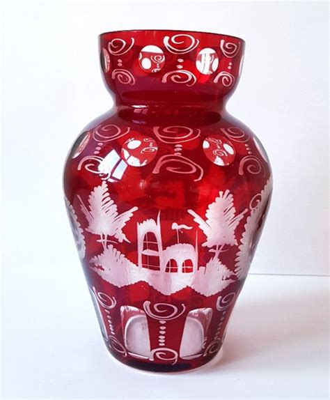 Friedrich Egermann Ruby Red Vase Catawiki