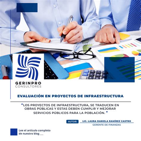Evaluación En Proyectos De Infraestructura Gerinpro Consultores