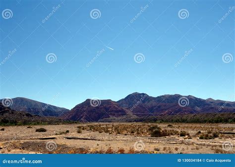 Airplane And Mountains North Of Argentina Noa Salta Jujuy Stock