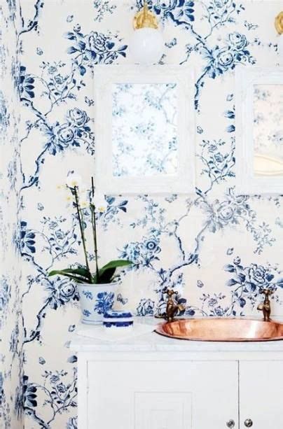 Bath Room Vintage Wallpaper Accent Walls 59 Super Ideas Floral