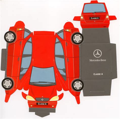 Sp Papel Modelismo Papercraft Mercedes Benz Classe A