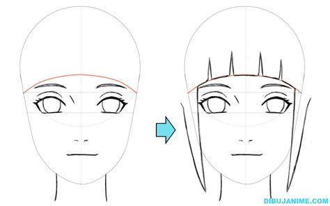 Como Dibujar A Hinata Hyuga Shippuden Paso A Paso Dibujanime