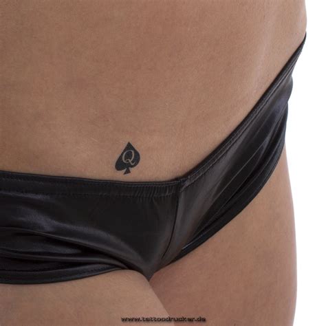 Queen Of Spades Mini Tattoo Qos Black Tattoo For Hotwife Bbc Lovers Buy Online In