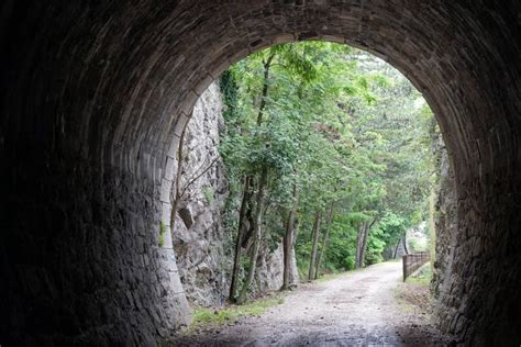 Tunnel In The Rock Stock Image Image Of Italy Green 78726709