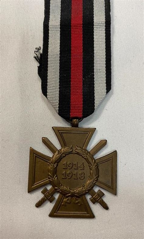 Ww1 German Cross Of Honour With Swords