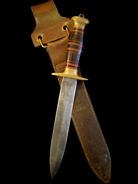 Us Ww2 Richtig Fighting Knife Wprovenance Fjr Clarkson Neb Idd