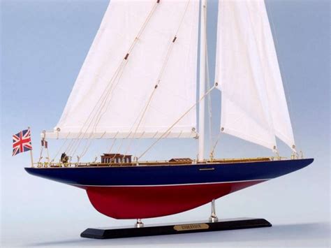 Wholesale Wooden Endeavour Limited Model Sailboat Decoration 27in