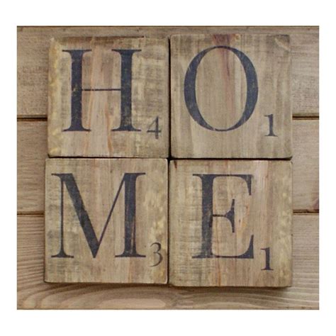 Scrabble tiles are an amazing way to complete any wall in your home! HOME sign wooden scrabble letters.wood wall art.reclaimed ...