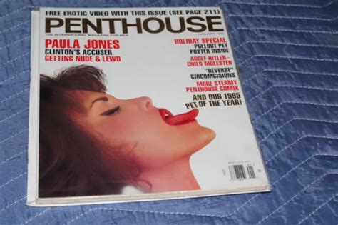 JANUARY 1995 PENTHOUSE Magazine Rare Janine Lindemulder Bagged Boarded