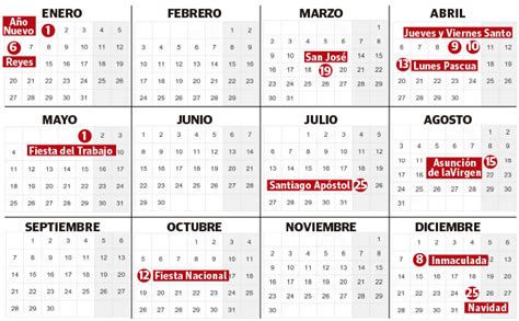 El Calendario Laboral 2022 Ya Es Oficial Estos Son Los Festivos