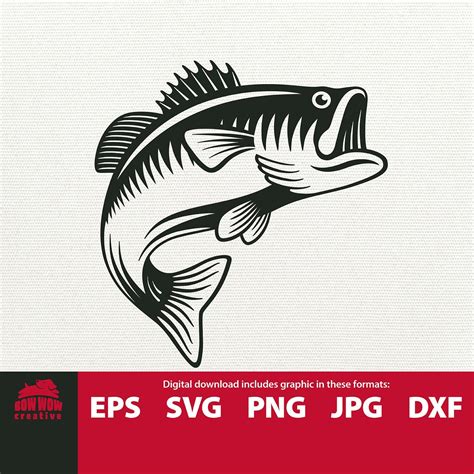 Free Svg Bass Fishing Svg Free 3028 File For Silhouette