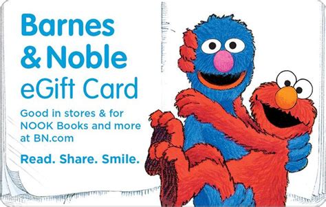 Buy gift cards with debit and credit cards, or with digital currencies, including bitcoin and bitcoin cash. Sesame Street eGift Card by Barnes & Noble | 2000003505364 | eGift Card | Barnes & Noble®