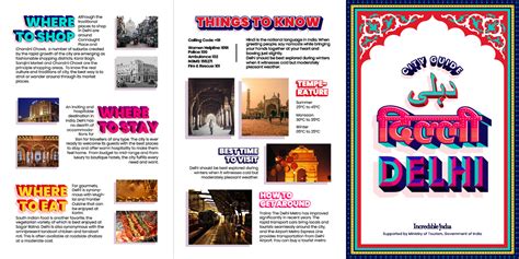 Travel Brochure Delhi Behance