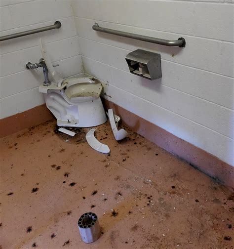 Dozen Toilets Blown Up Smashed In Park Restrooms Over 2 Month Span Police Seeking Publics