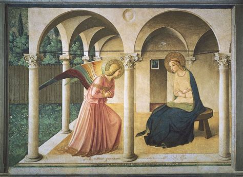 Annunciation The Fra Angelico 1438 45 Renaissance Paintings Fra