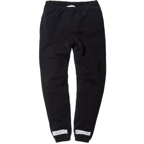 Off White Sweatpant Black 280 Liked On Polyvore Featuring Activewear