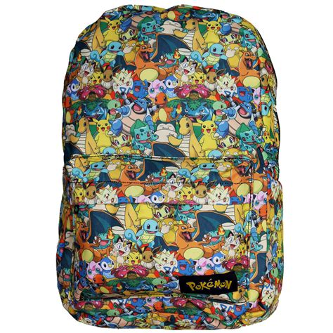 Pokémon Characters All Over Print Backpack Multicolor