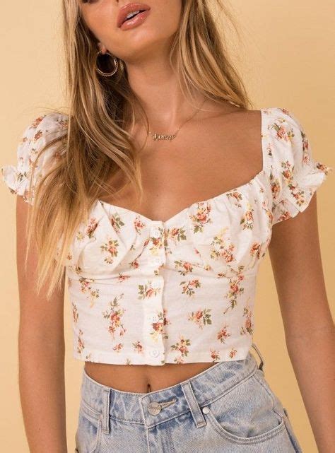 The Vinnie Top Princess Polly Crop Top Outfits Top Outfits Girly