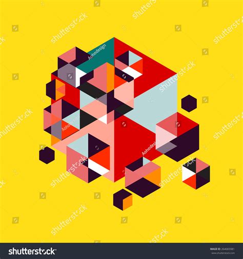 Geometrical Modern Art Minimal Geometry Object Abstract Shapes