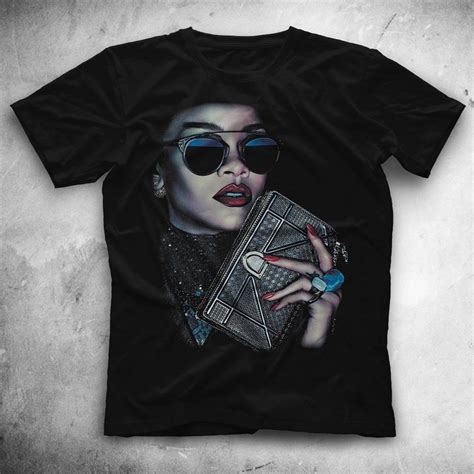 Rihanna Black Unisex T Shirt Tees Shirts Jznovelty