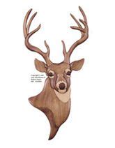 whitetail buck deer intarsia pattern intarsia wood patterns wood