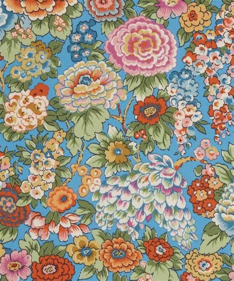 Liberty Fabrics Elysian Day Is Lustrously Detailed And Rich In Colour