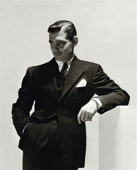 1930s Mens Fashion Clark Gable Hollywood Classic Hollywood