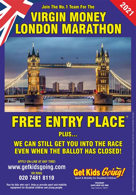 The 2021 london marathon is due to get underway at 09.30 am on sunday 3 october 2021. Enter The Virgin Money London Marathon 2020 / 2021 for Get ...