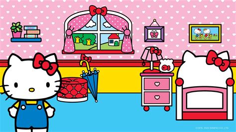 Hello Kitty Bedroom Virtual Background Kawaii Hoshi