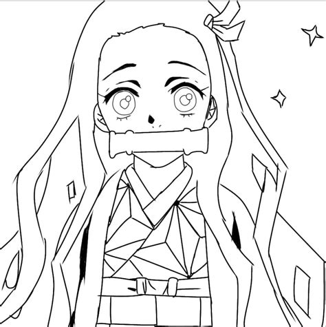 Nezuko Coloring Pages Free Printable Coloring Pages For Kids