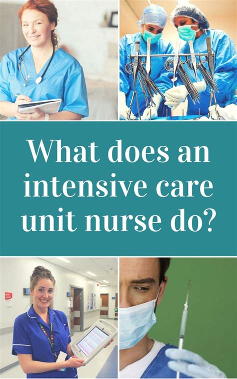 What Does An Intensive Care Unit Nurse Do Icu Nursing Nurse Job