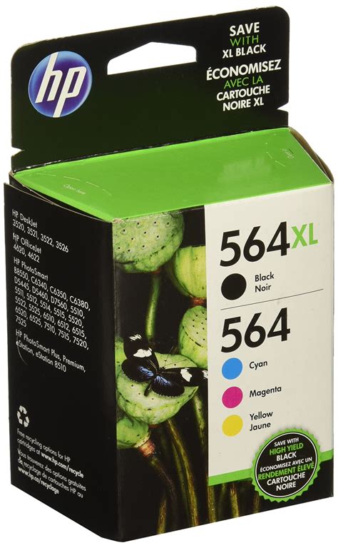 Buy Hp 564xl564 High Yield Black And Standard Cmy Color Ink