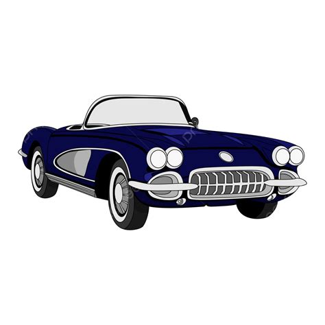 Blue Classic Car With Transparant Background Blue Classic Car Png