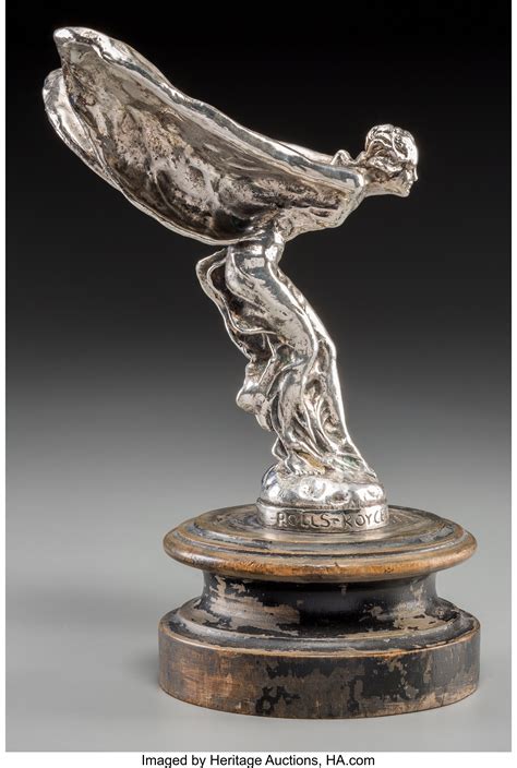 A Silver Plated Rolls Royce Spirit Of Ecstasy Automobile Mascot Lot 65009 Heritage Auctions