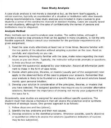 Tips from professional writers from whether you study social sciences or life sciences, you're likely to come across a case study in your academic journey. Business Case Analysis Template - 8+ Free Word, PDF ...