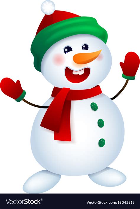 Christmas Snowman Snowman Royalty Free Vector Image