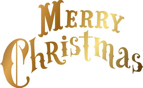 Download Hd Gold Merry Christmas Text Calligraphy Transparent Png