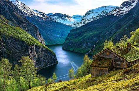 Morning Geirangerfjord Norway Download Hd Wallpapers And