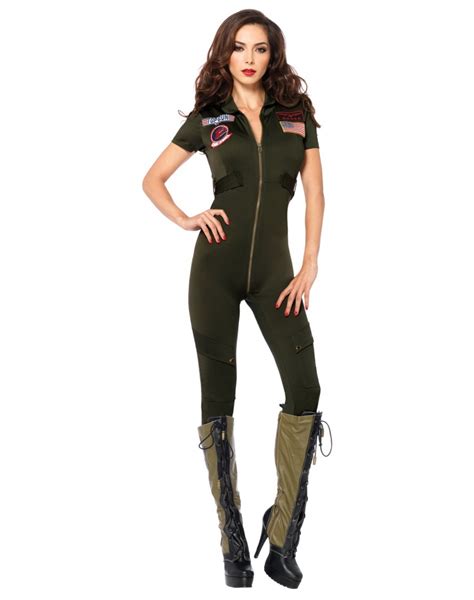 Top Gun Flight Suit Womens Top Gun Costume