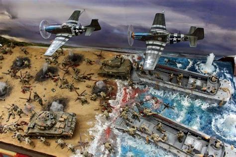 Normandy In Th Scale By Unknown Artist Military Diorama Diorama