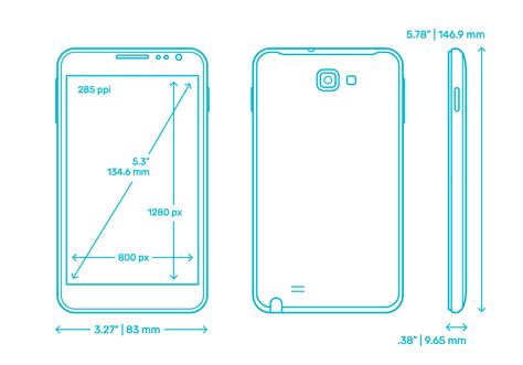 Samsung Galaxy Note8 2017 Dimensions And Drawings Dimensionsguide