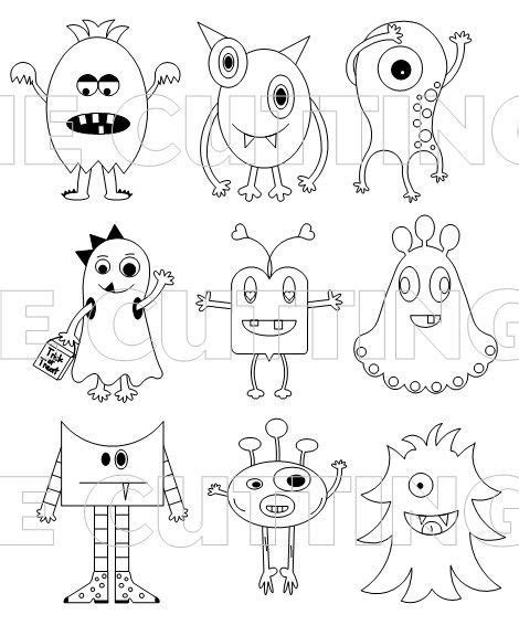 Monsters So Cute And Easy Monster Drawing Doodle Drawings