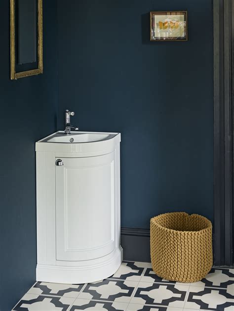 Small Bathrooms Can Be Just As Beautiful With Our Corner Vanity Unit In